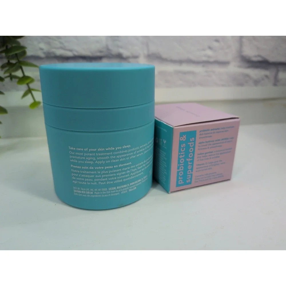 NEW BIG & TRAVEL SZ LOT🥰TULA Beauty Sleep Overnight Repair Treatment Cream